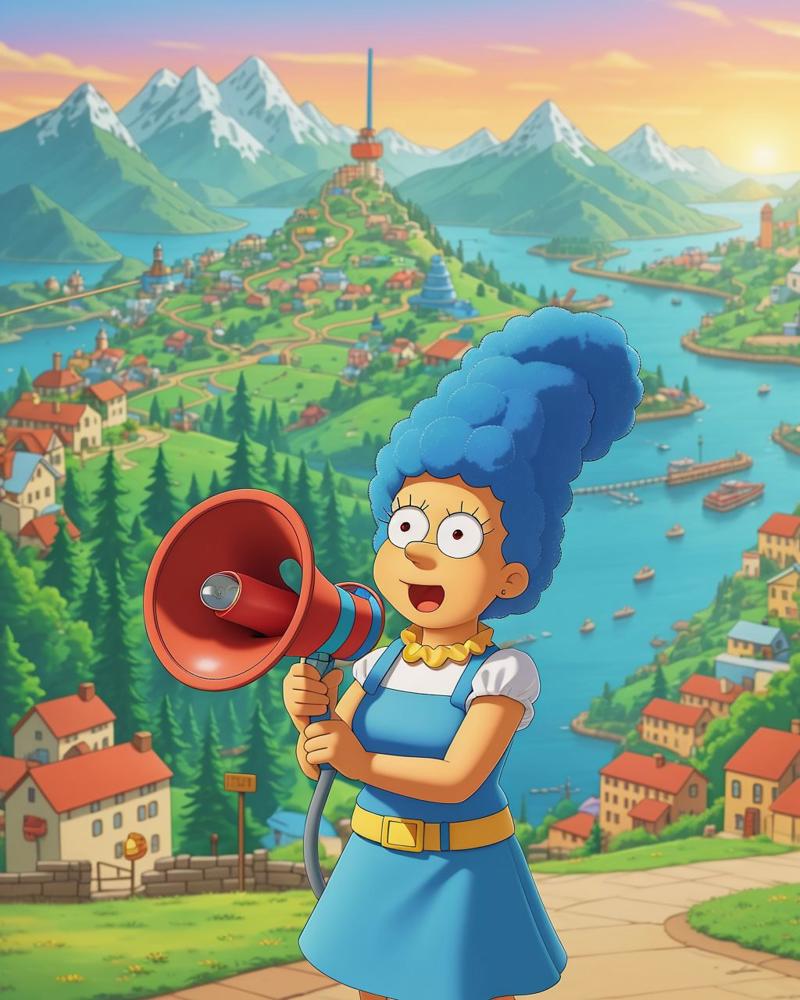 00063-20240213125810-7780-Marge Simpson holding a megaphone in her hand with her town in the background   _lora_SD15-Megaphone-LoRA_0.8_.jpg